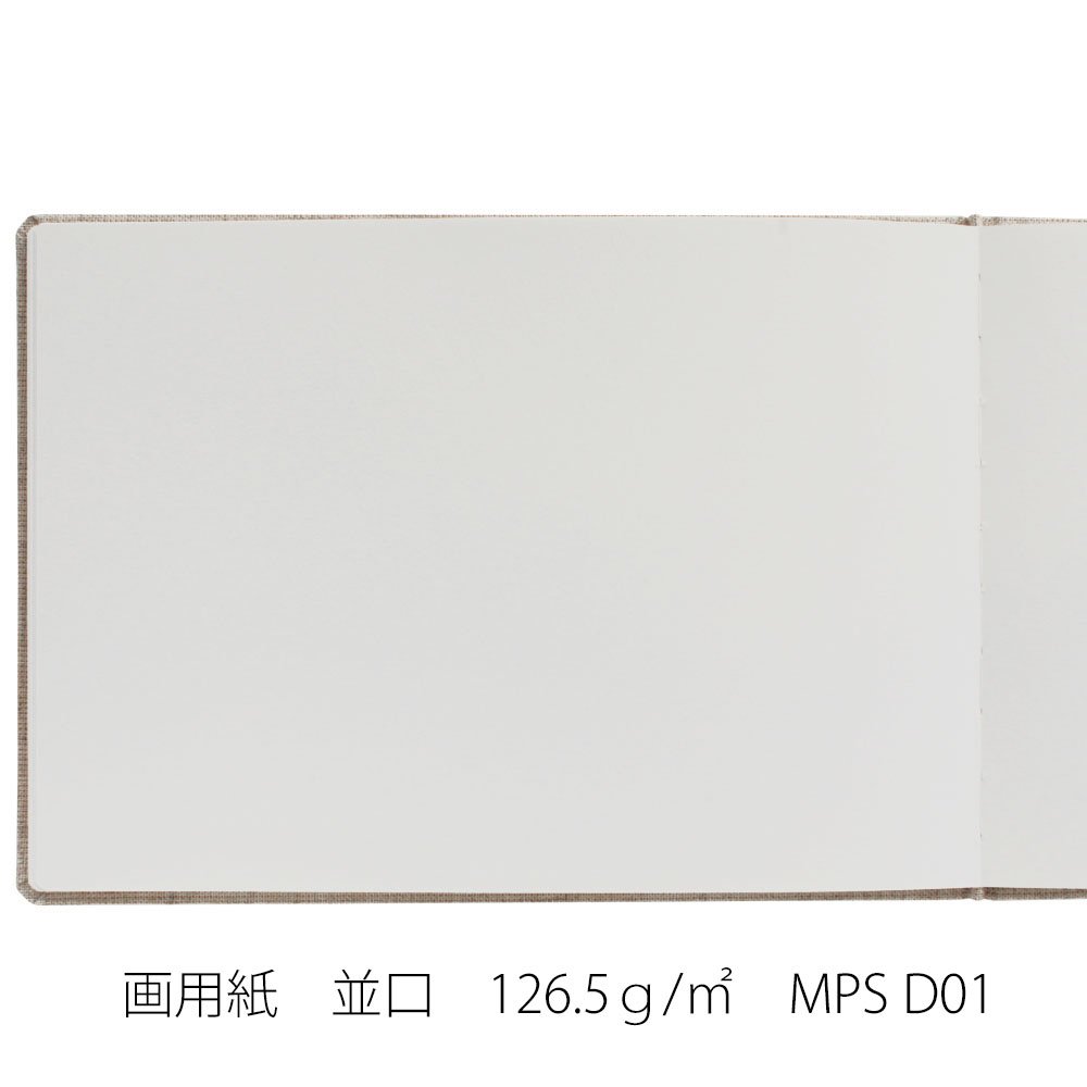 Maruman Linen Cover Sketchbook, B5, 7.17" x 10.12", Sketchbook with 34 Sheets of Drawing Paper, Book Bound with Ribbon Tie Closure, Durable Cover, Made in Japan - Image 3