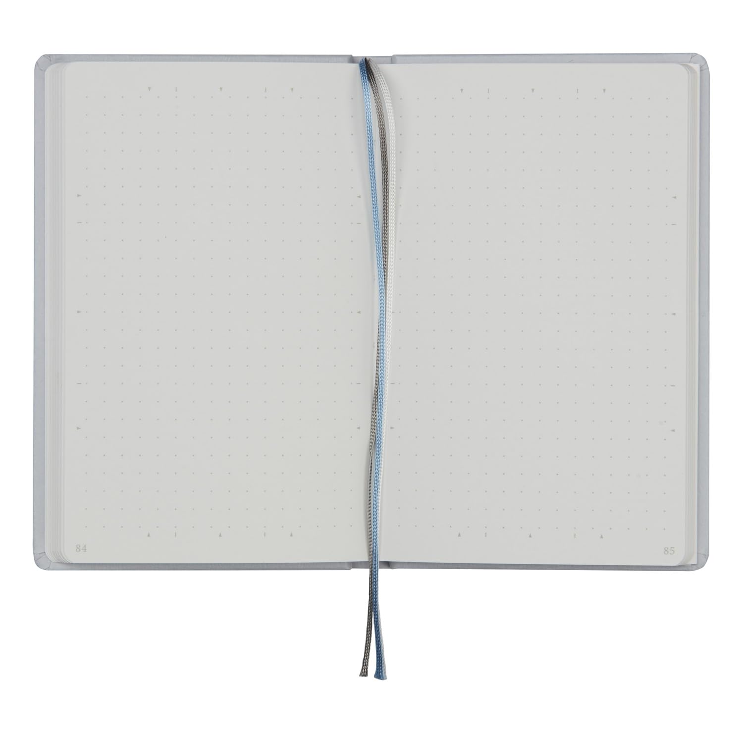 Maruman Mnemosyne Dot Grid Journal- A6, 5.71" x 3.74", 80 Sheets / 160 Pages, 5mm Doted Notebook, Book-bound With Premium Light Gray Hardcover, Includes Bookmark & Elastic Closure, Made in Japan - Image 8