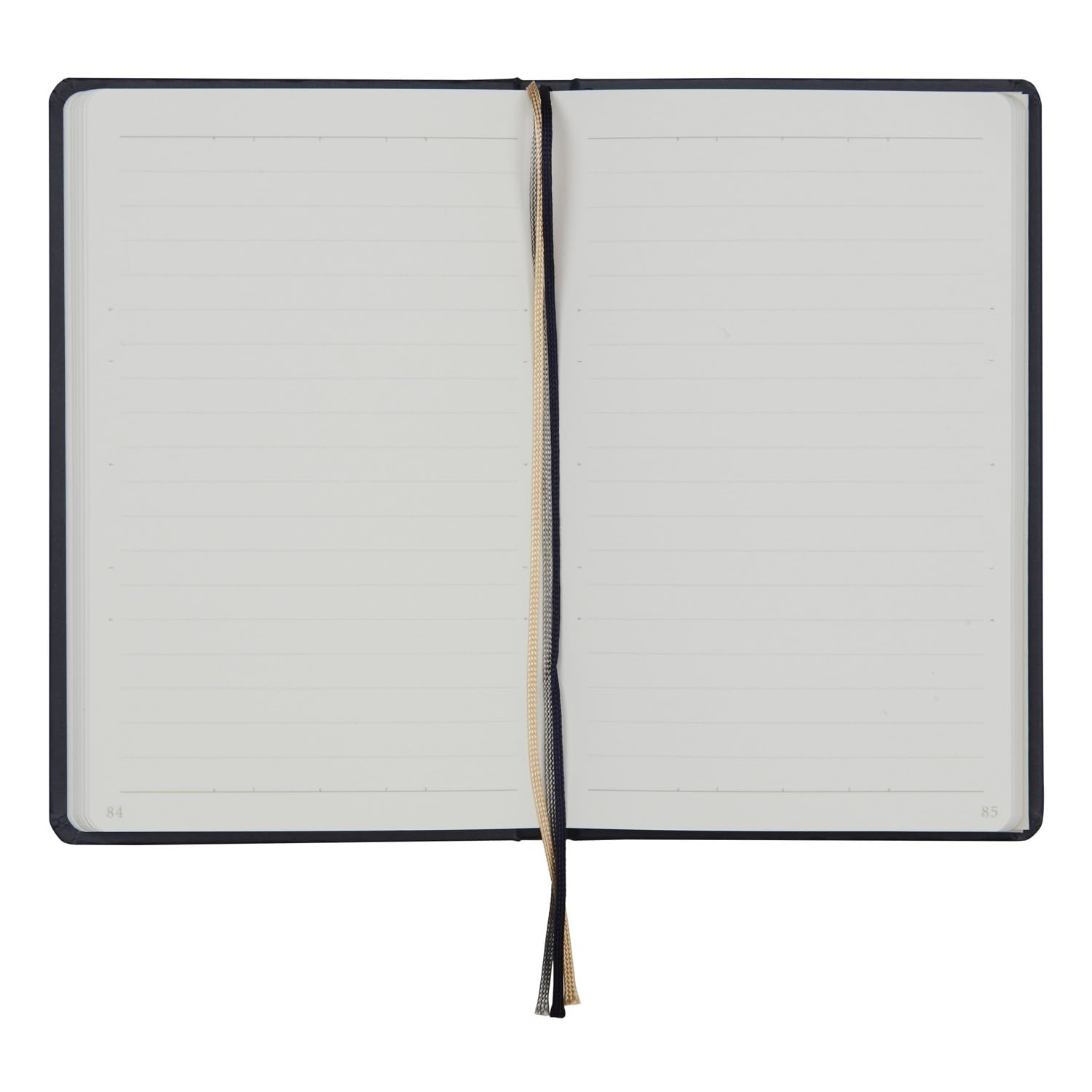 Maruman Mnemosyne Lined Journal- A6, 5.71" x 3.74", 80 Sheets / 160 Pages, 6.5mm Narrow Ruled Notebook, Book-bound With Premium Navy Hardcover, Includes Bookmark & Elastic Closure, Made in Japan - Image 8