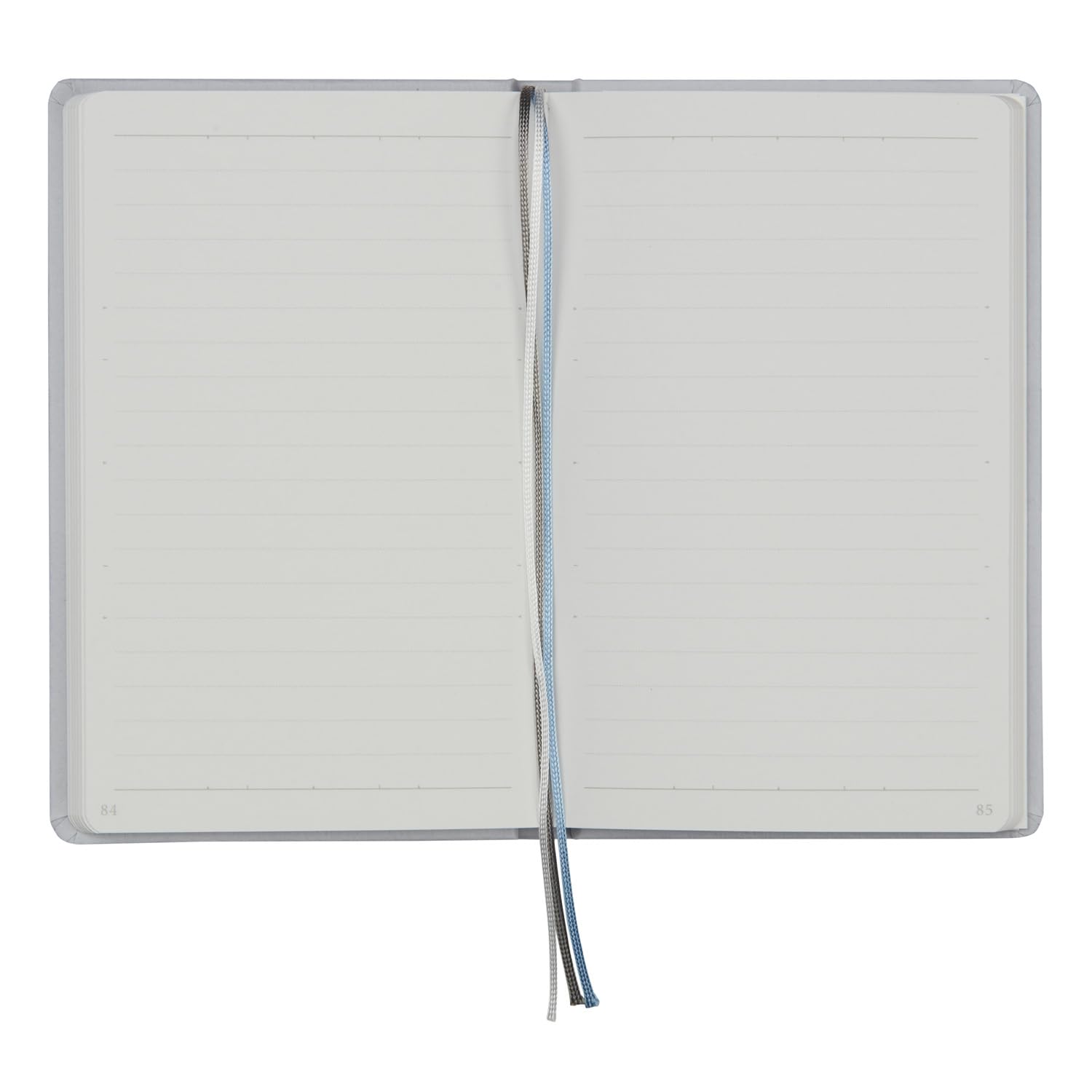 Maruman Mnemosyne Lined Journal- A6, 5.71" x 3.74", 80 Sheets / 160 Pages, 6.5mm Narrow Ruled Notebook, Book-bound With Premium Light Gray Hardcover, Includes Bookmark & Elastic Closure, Made in Japan - Image 8