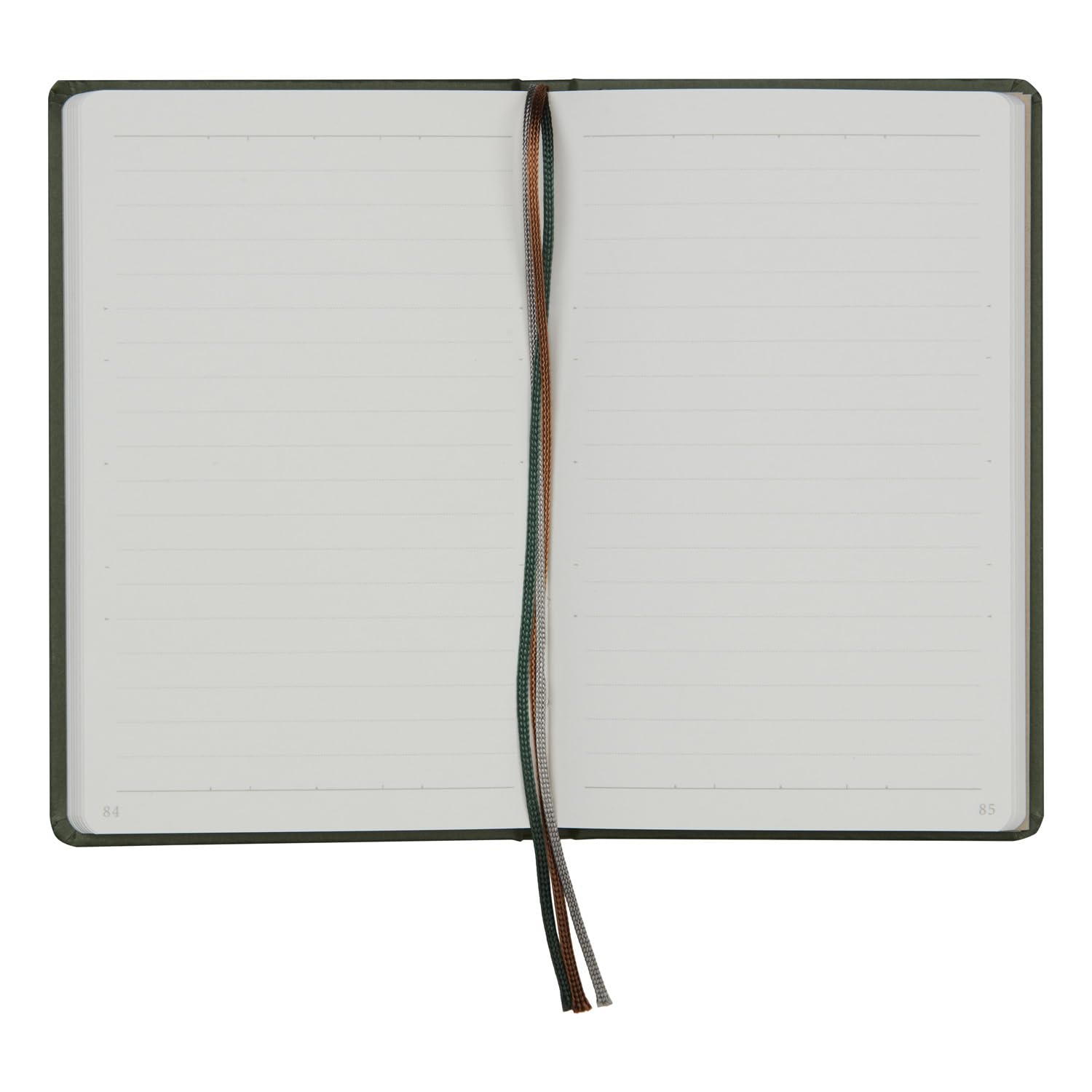 Maruman Mnemosyne Lined Journal- A6, 5.71" x 3.74", 80 Sheets / 160 Pages, 6.5mm Narrow Ruled Notebook, Book-bound With Premium Deep Green Hardcover, Includes Bookmark & Elastic Closure, Made in Japan - Image 8
