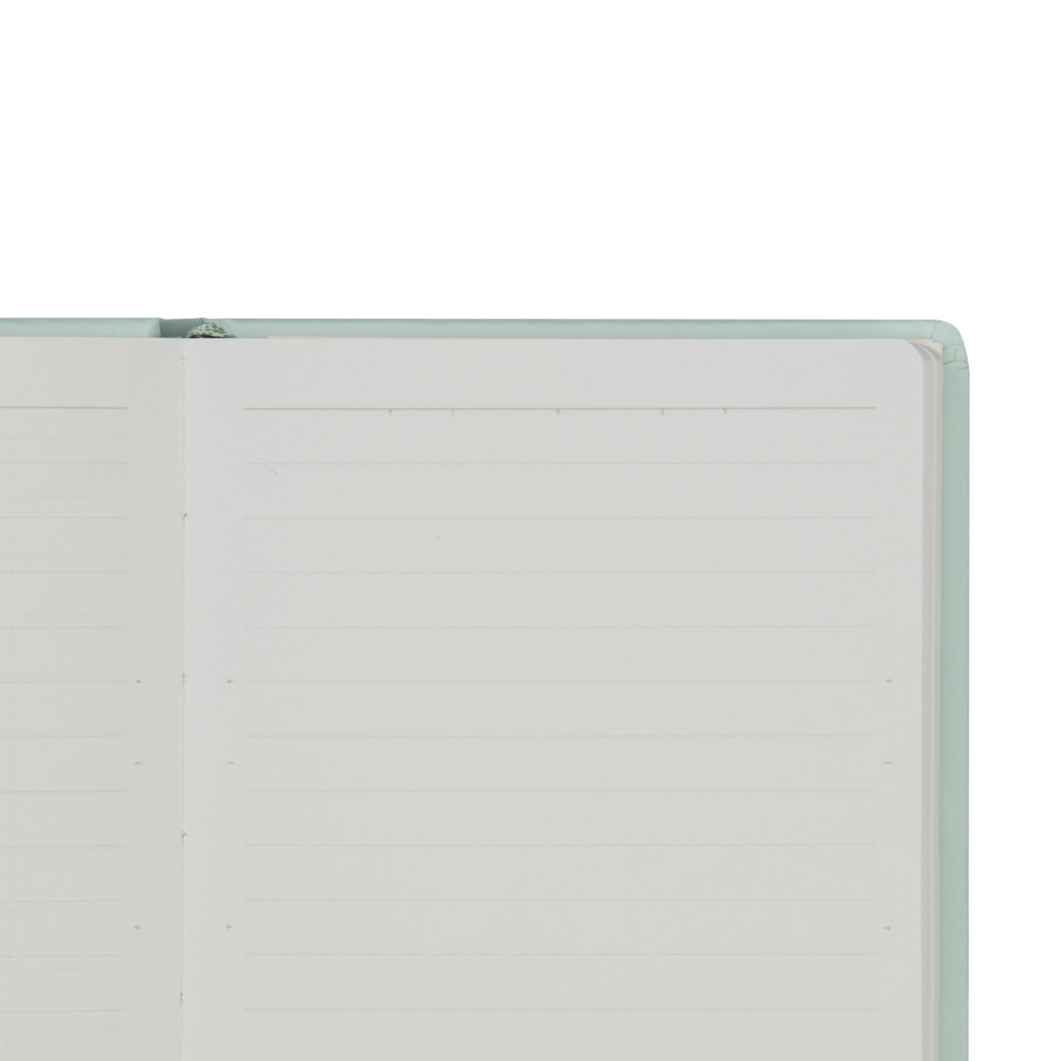 Maruman Mnemosyne Lined Journal- A6, 5.71" x 3.74", 80 Sheets / 160 Pages, 6.5mm Narrow Ruled Notebook, Book-bound With Premium Mint Green Hardcover, Includes Bookmark & Elastic Closure, Made in Japan - Image 7
