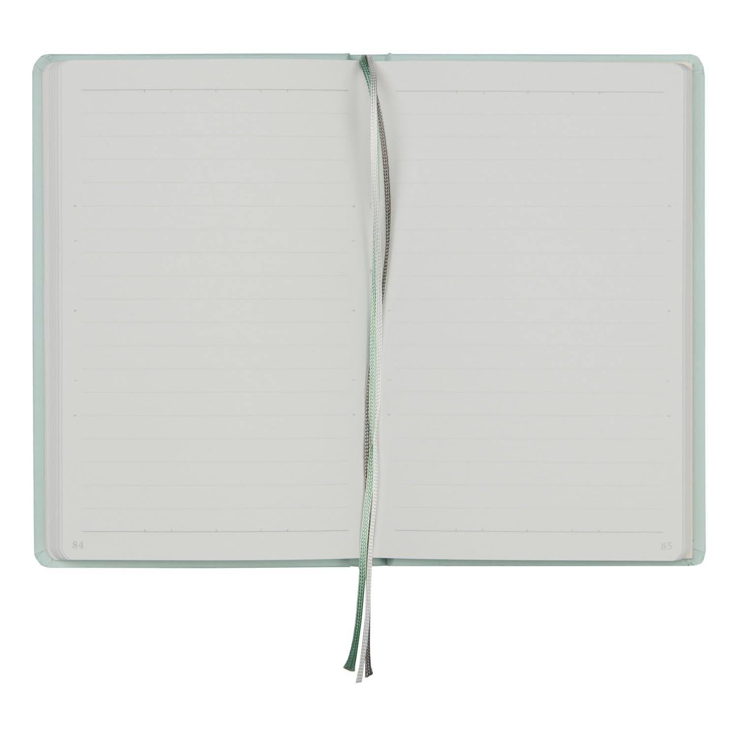 Maruman Mnemosyne Lined Journal- A6, 5.71" x 3.74", 80 Sheets / 160 Pages, 6.5mm Narrow Ruled Notebook, Book-bound With Premium Mint Green Hardcover, Includes Bookmark & Elastic Closure, Made in Japan - Image 8