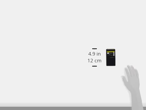 Maruman Mnemosyne Lined Memo Pad- A7, 2.91" x 4.13", 50 Sheets / 100 Pages, 5mm Ruled Notebook, Perforated Pages & Wire-Bound to Lay Flat, Black, Made in Japan - Image 8