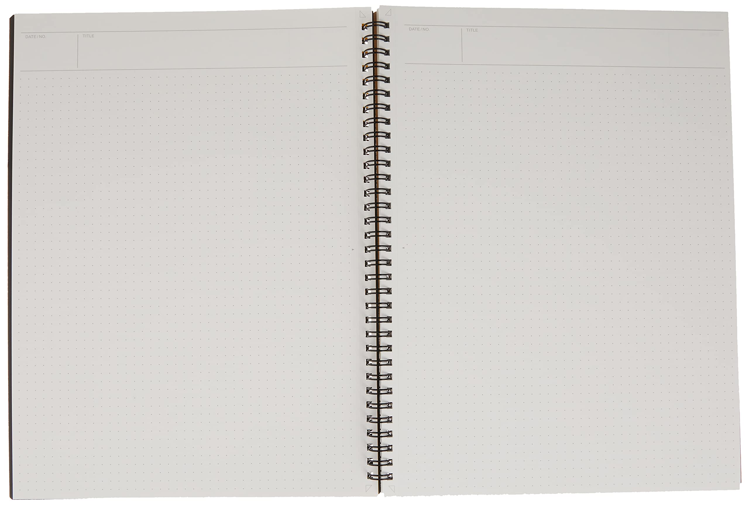 Maruman Mnemosyne Notebook, Perforated Pages & Twin Wire-Bound to Lay Flat, Black, Made in Japan (A4 (8.27" x 11.69"), Dot Grid) - Image 3