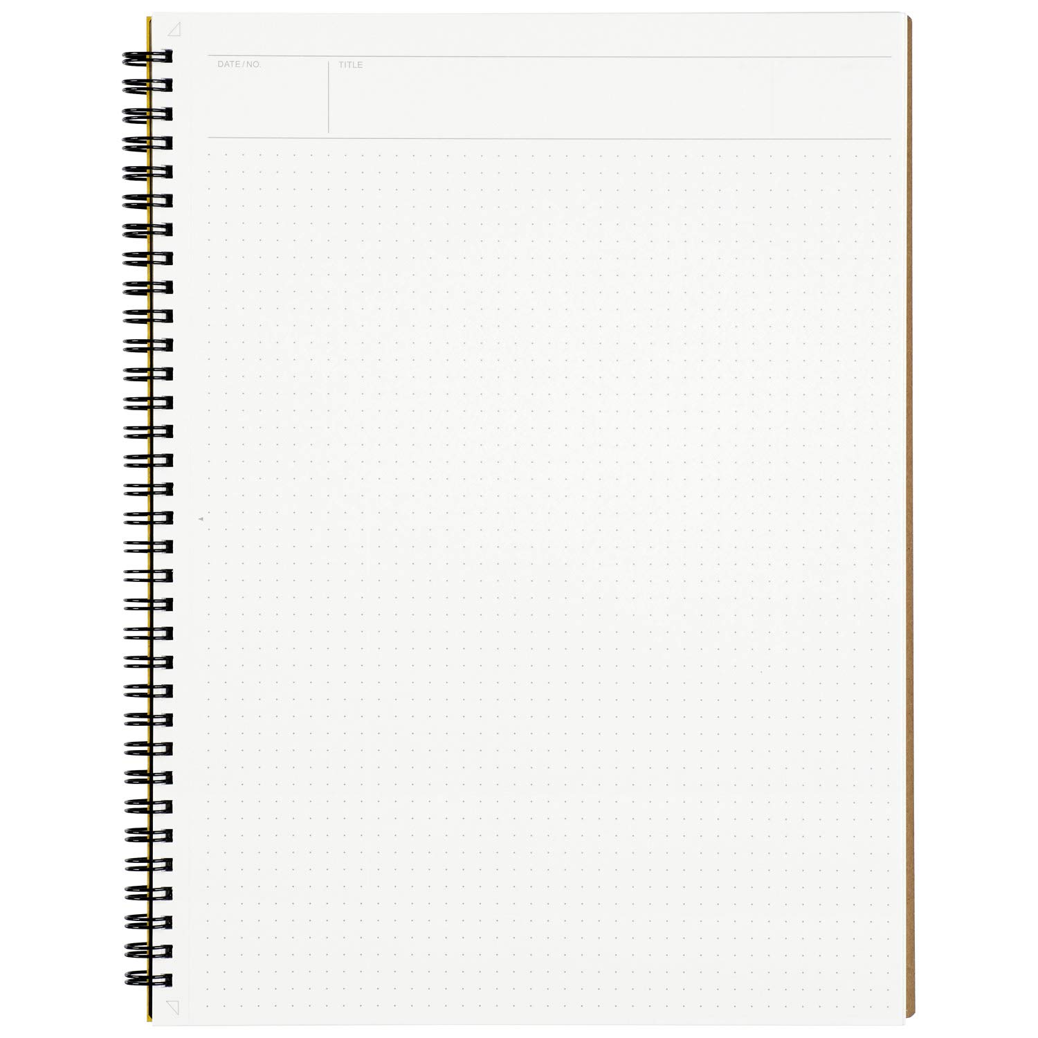 Maruman Mnemosyne Notebook, Perforated Pages & Twin Wire-Bound to Lay Flat, Black, Made in Japan (A4 (8.27" x 11.69"), Dot Grid) - Image 4