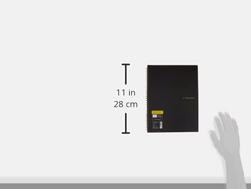 Maruman Mnemosyne Notebook, Perforated Pages & Twin Wire-Bound to Lay Flat, Black, Made in Japan (A4 (8.27" x 11.69"), Dot Grid) - Image 5