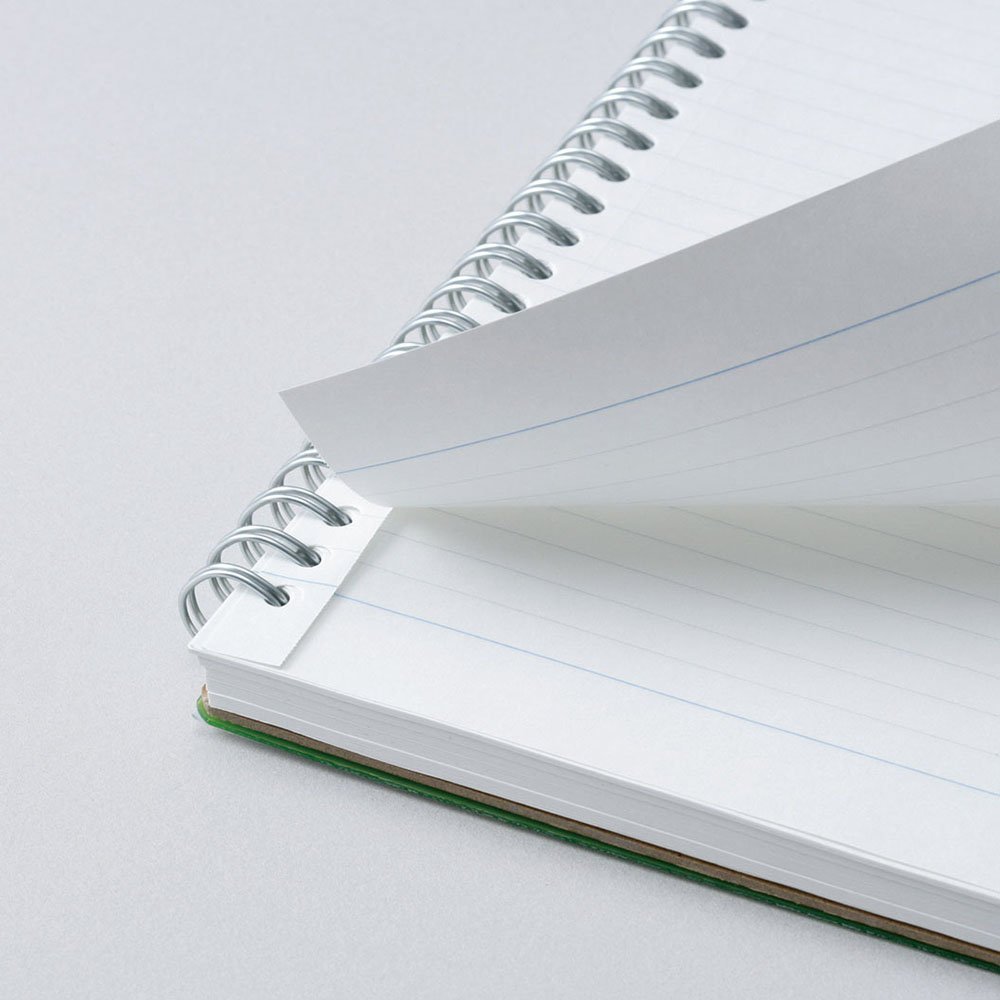 Maruman Septcouleur Lined Notebook- A4, 8.27" x 11.69", 80 Sheets / 160 Pages, 7mm College Ruled Paper Journal, Durable Double Wire-bound Spiral, Water Resistant Cover, Hot Pink, Made in Japan - Image 3