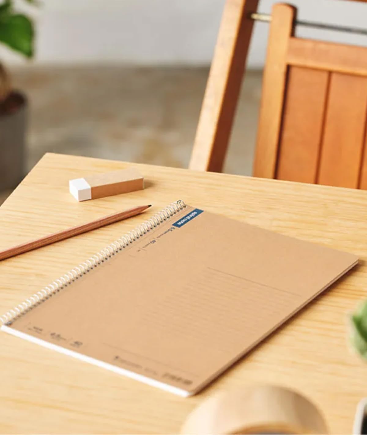 Maruman Spiral Note Basic Grid Notebook- A4, 11.69" x 8.98", 80 Sheets / 160 Pages, 5mm Graph Paper Journal, Perforated Pages & Wire-Bound to Lay Flat, Sturdy Kraft Cover, Made in Japan - Image 9