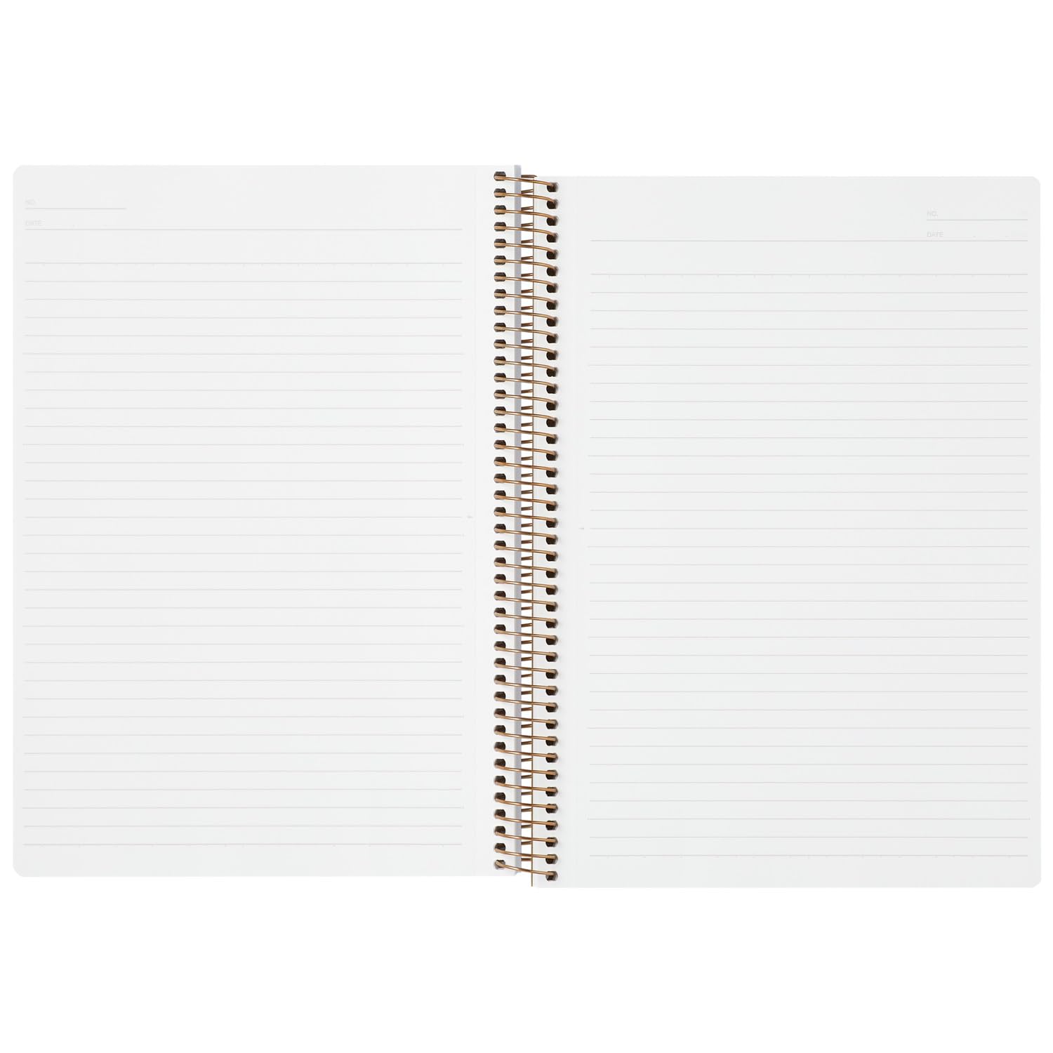Maruman Spiral Note Basic Lined Notebook- B5, 9.92" x 7.44", 150 Sheets / 300 Pages, 6.5mm Narrow Ruled Journal, Perforated Pages & Wire-Bound to Lay Flat, Sturdy Gray Kraft Cover, Made in Japan - Image 3