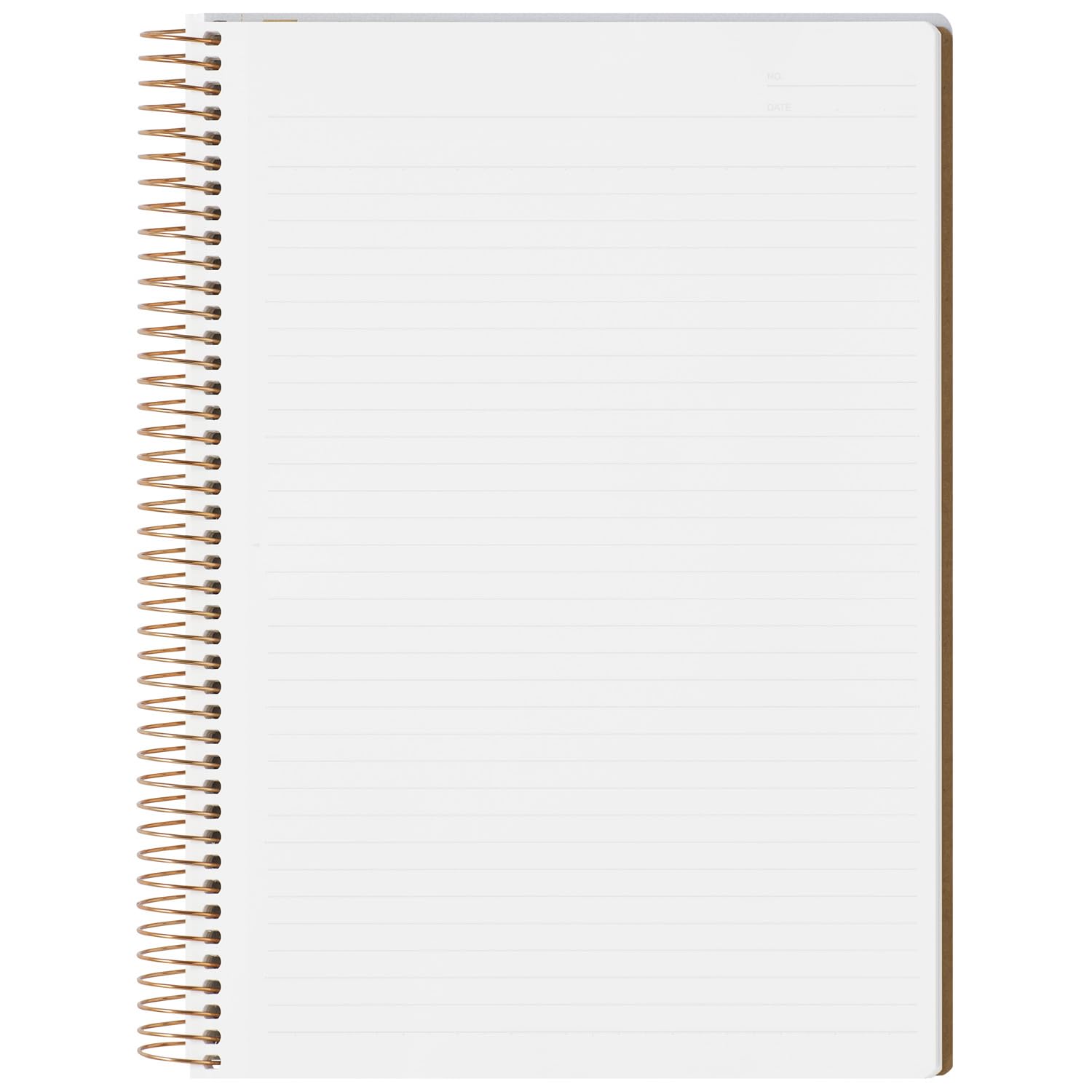 Maruman Spiral Note Basic Lined Notebook- B5, 9.92" x 7.44", 150 Sheets / 300 Pages, 6.5mm Narrow Ruled Journal, Perforated Pages & Wire-Bound to Lay Flat, Sturdy Gray Kraft Cover, Made in Japan - Image 4