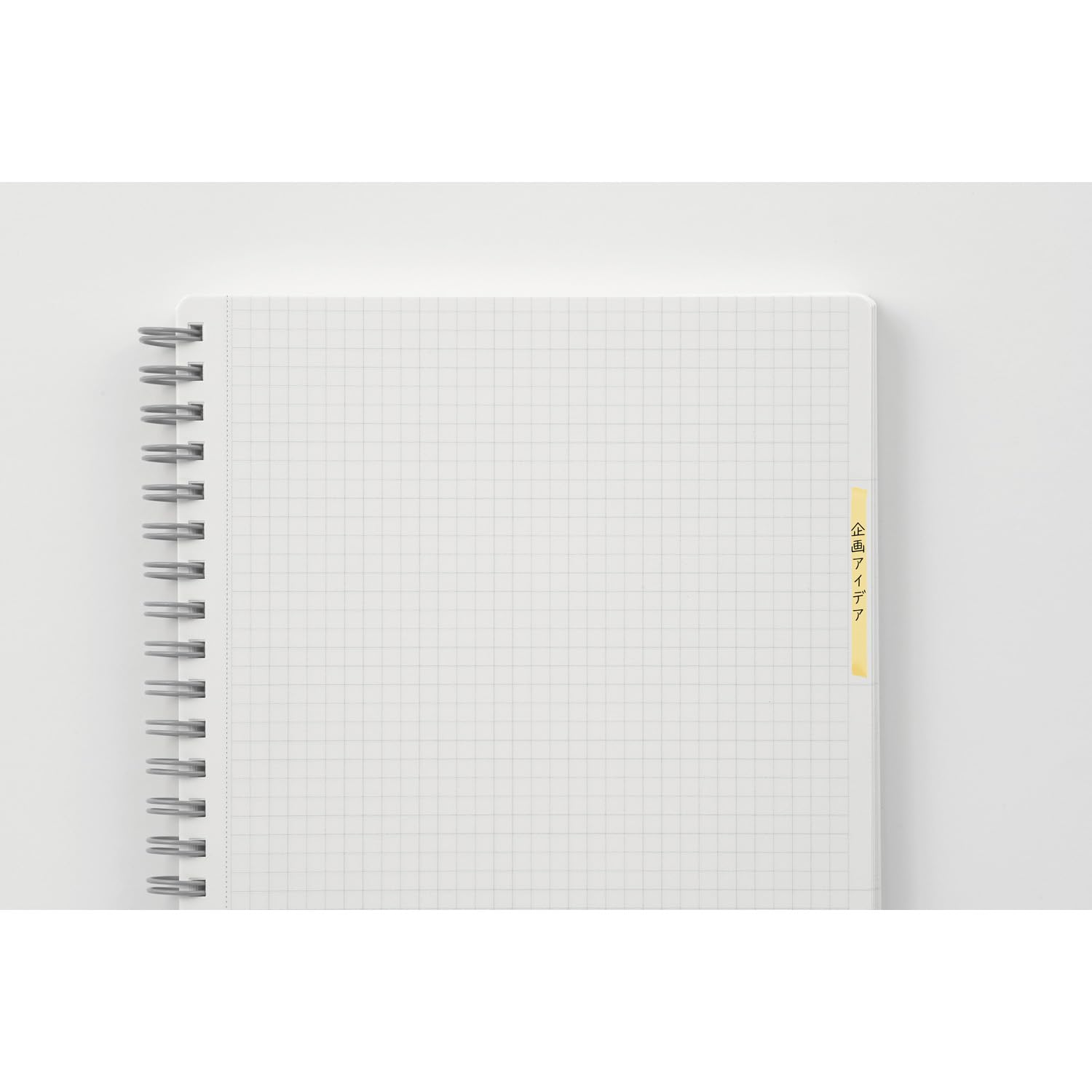 Maruman Utoka Grid Notebook- A5, 5.83" x 8.27", 90 Sheets / 180 Pages, 4mm Graph Paper Journal, Durable Twin Wire-bound Spiral, Flexible Cover, Light Blue, Made in Japan - Image 7