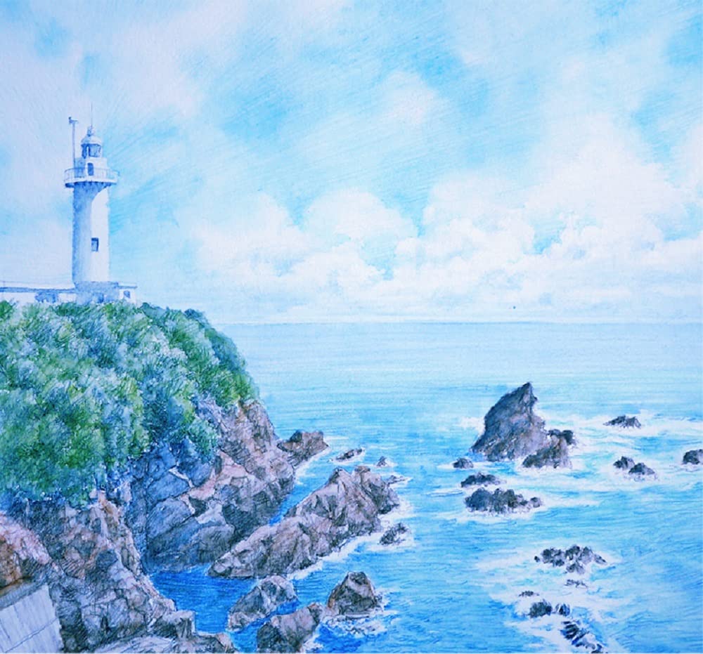 Maruman VifArt Watercolor Artbook- Premium Fine Watercolor Paper, Natural White, F4, 13.5" x 10.35", 15 Sheets/ 30 Pages, Reinforced Cover Sketchbook for Watercolor & Mixed Media, Blue - Image 7